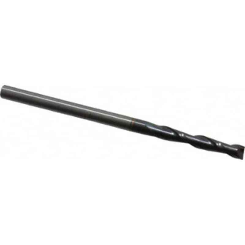 OSG 1/8, 3/4 LOC, 1/8 Shank Diam, 2-1/4 OAL, 2 Flute, Solid Carbide Square End Mill Single End, TiAlN Finish, Spiral ...